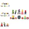 48pcs Super Mario Bros Luigi Action Figures Set Cake Decor Ornaments No Toxic No Fading