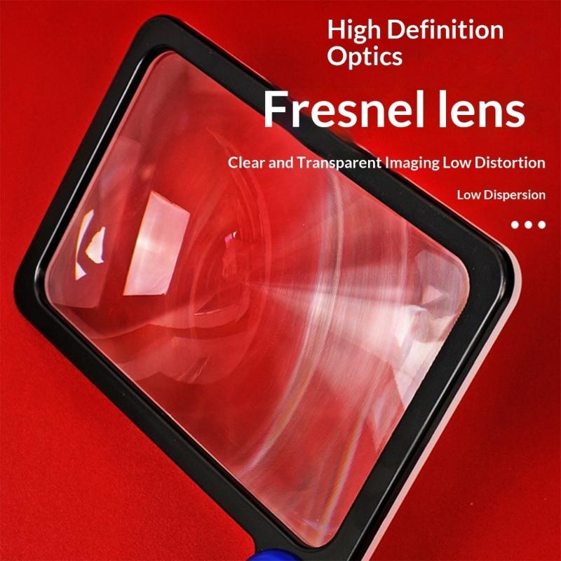 Lighted Magnifier with 3 Mode Lighting System Large Viewing Area Ideal for Elderly Reading Books and Low Visibilities