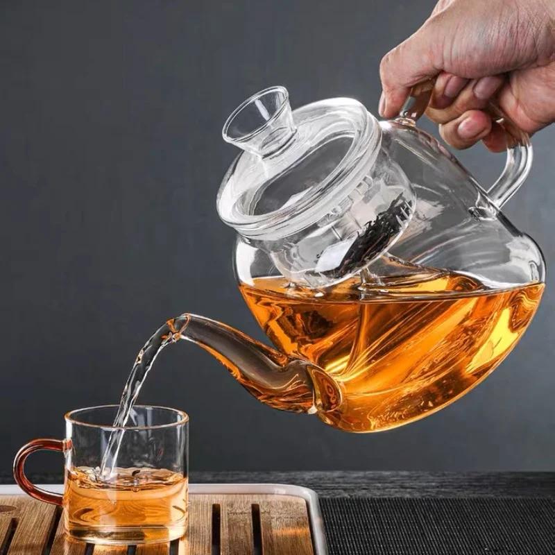 Tekanna Vattenflaska Svanhalsvattenkokare French Press Glas Med lock Termosflaska Hushållsapparat Köksredskap Elektrisk Gryta