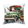Christmas Theme Cushion Pillowcase Printed Polyester 40/45/50Cm Throw Pillowcover Decorative Sofa Cushion Pillowslip Home Decor