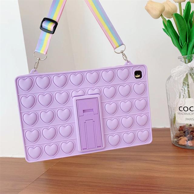 Cartoon Unicorn Astronaut Pig Kids Bubble Case pro Samsung Galaxy Tab A8 10.5 SM-X200 X205 S6 A7 Lite T500 P610 T290 T220 silikonový obal na tablet