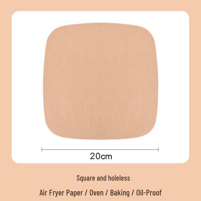 Disposable Square Air Fryer Silicone-Infused Baking Paper for Oil Absorption