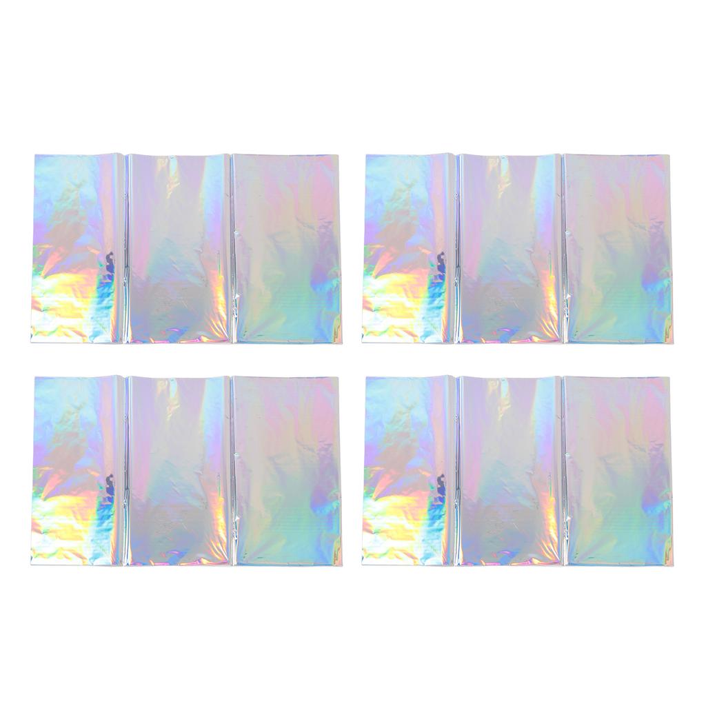 4 buc Față de masă irizată Lucioasă de unică folosință Laser Acoperitoare de masă dreptunghiulare din plastic holografic
