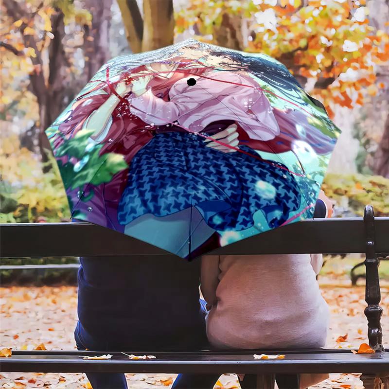 Fantasy Anime Artistry Folding umbrella Suitable for all seasons Suitable for all seasons Gift printing travel