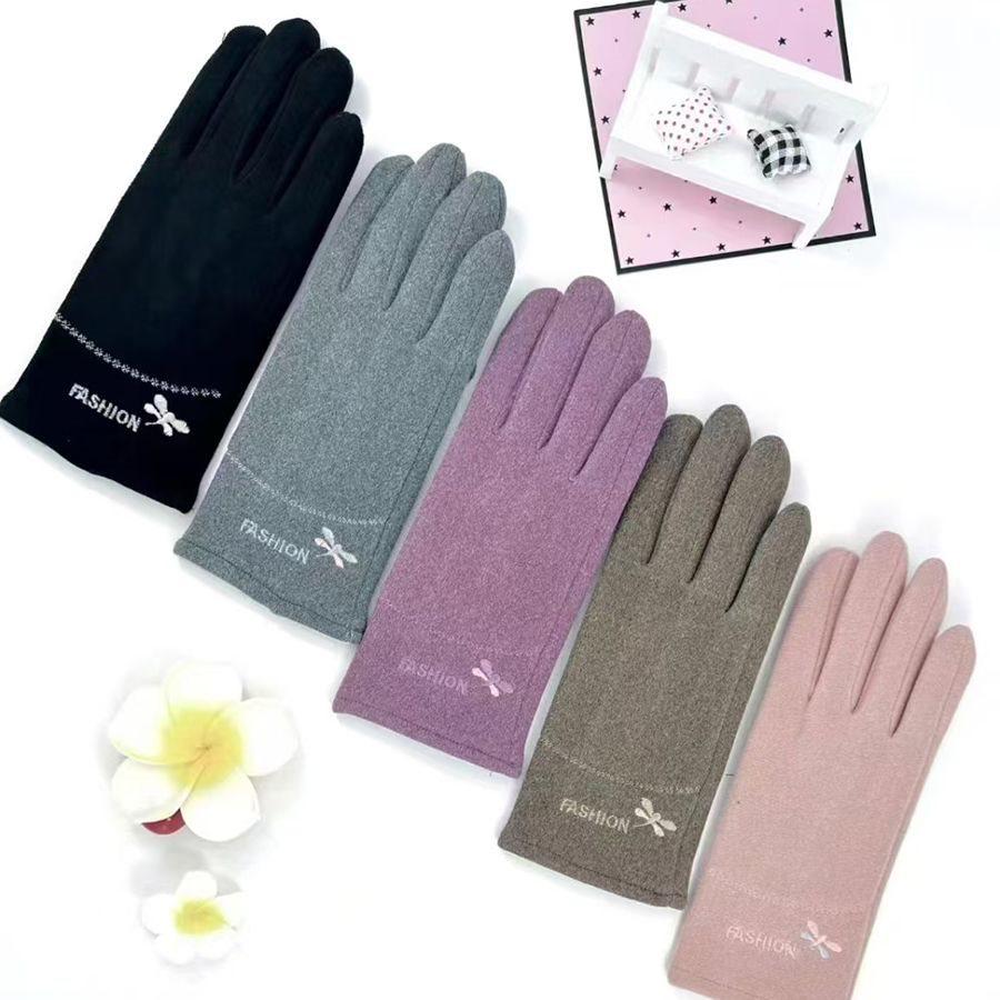 Women's and Men's Touch Screen Windproof Cycling Gloves - Thick, Warm Cotton Wool for Autumn and Winter