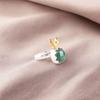 Natural Malachite Gemstone 925 Sterling Silver Jewelry Handmade Ring For Women RR-58-34
