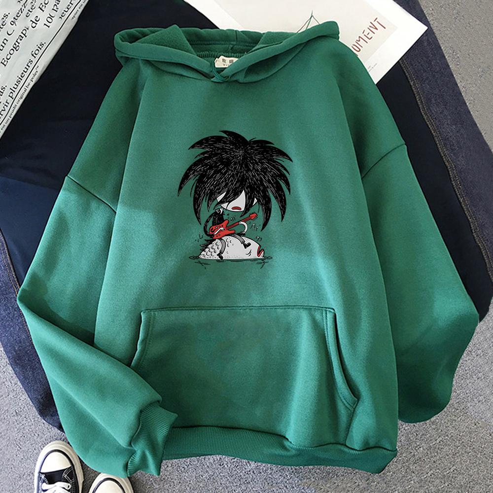 The Cure Robert Smith Hoodies Cartoon Casual Long Sleeve Mens Sweatshirts Printing Clothes Graphic Pullovers