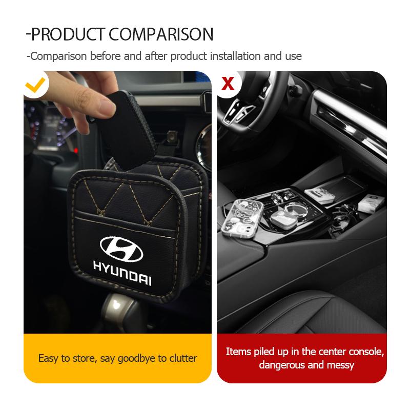Car Air Vent Storage Pocket Sunglass Holder Coin Key Card Case For Hyundai GDi N Line i10 Azera Genesis G70 G80 G90 Accent pp39