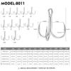 High-carbon Steel Blood-groove Lure Anchor Fish hook15Pack of Universal Saltwater and Freshwater Fishing Hooks with Thickened Re