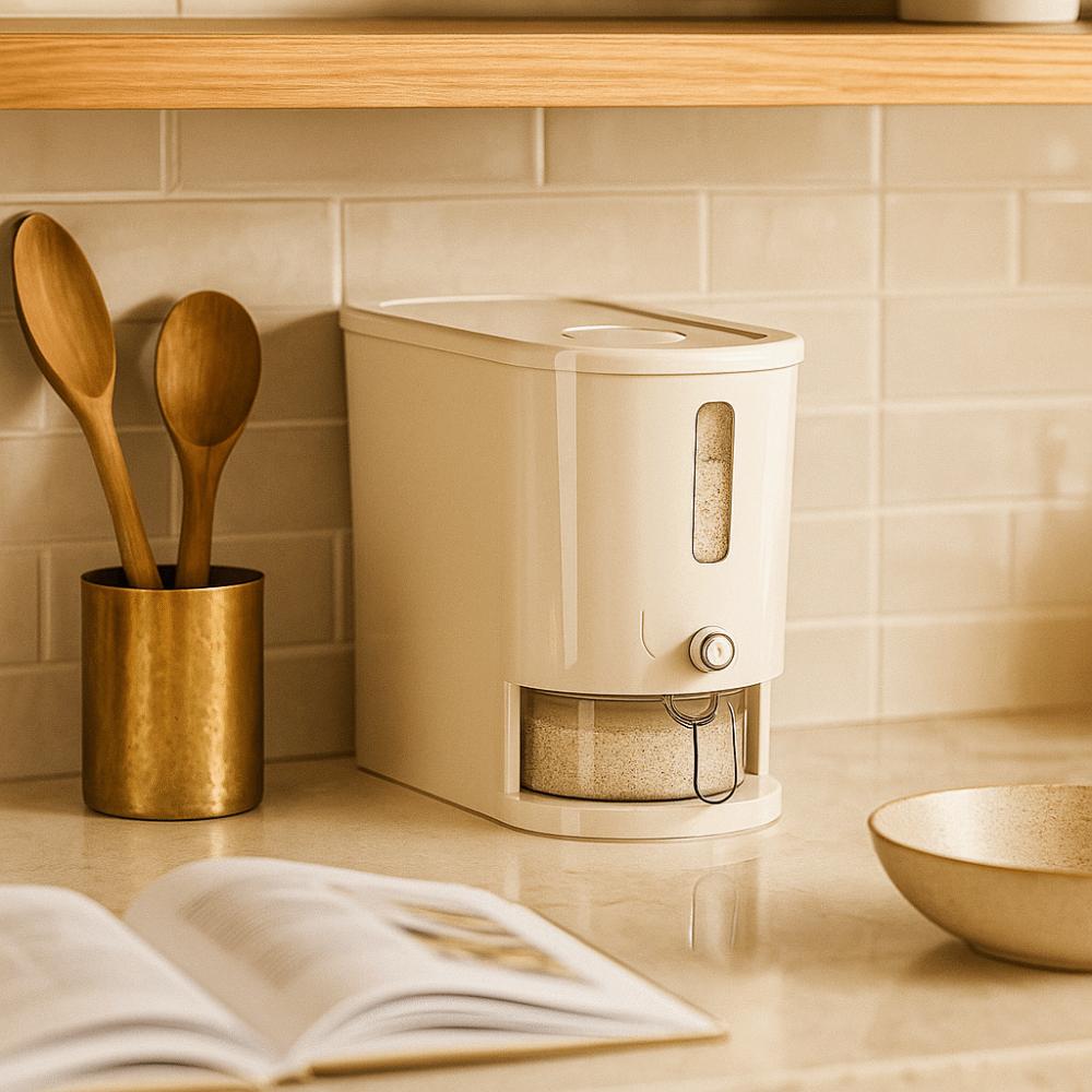 Moisture-Proof Food-Grade Sealed Bucket Visible Flour Storage Bucket  Restaurant