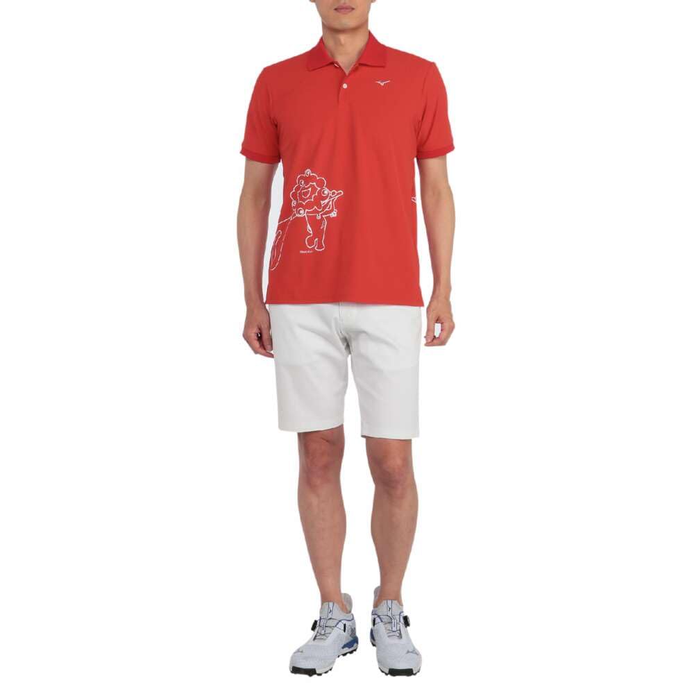 

Expo EXPO2025 Myak Myak Рубашка с коротким рукавом Swing Design Unisex Golf E2JAB120 L Оранжевый [Mizuno] Осака/Кансай оранжевый