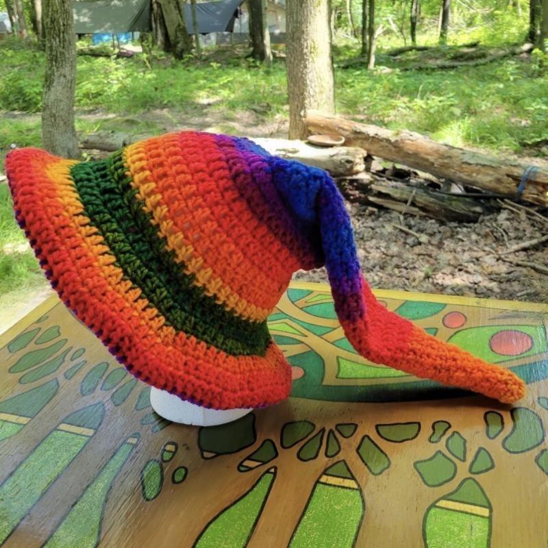New Style Fisherman Hat for Girls, Handmade Dotted Stage Hat, British Men's Outdoor Sun Protection Hat