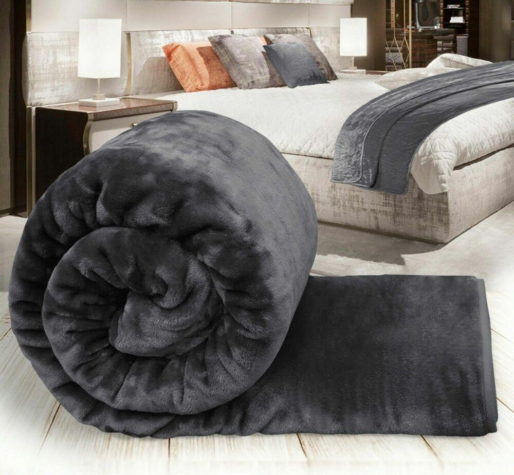 Fleece Blanket Throw Blanket - Solid Lightweight Blankets For Sofa, Couch, Bed Camping Travel Super Soft Cozy Microfiber Blanket