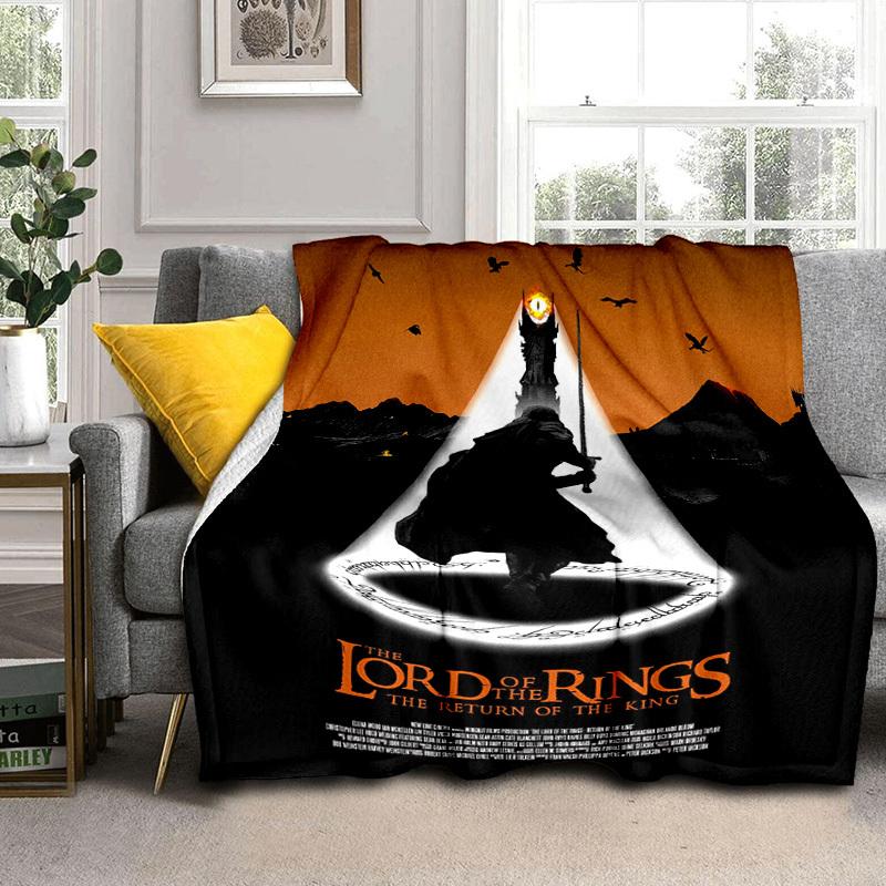 1pc The Return of the King Cartoon Blanket,Portable Throw for Travel & Camping, All Season Cozy Blanket,Ideal Gift