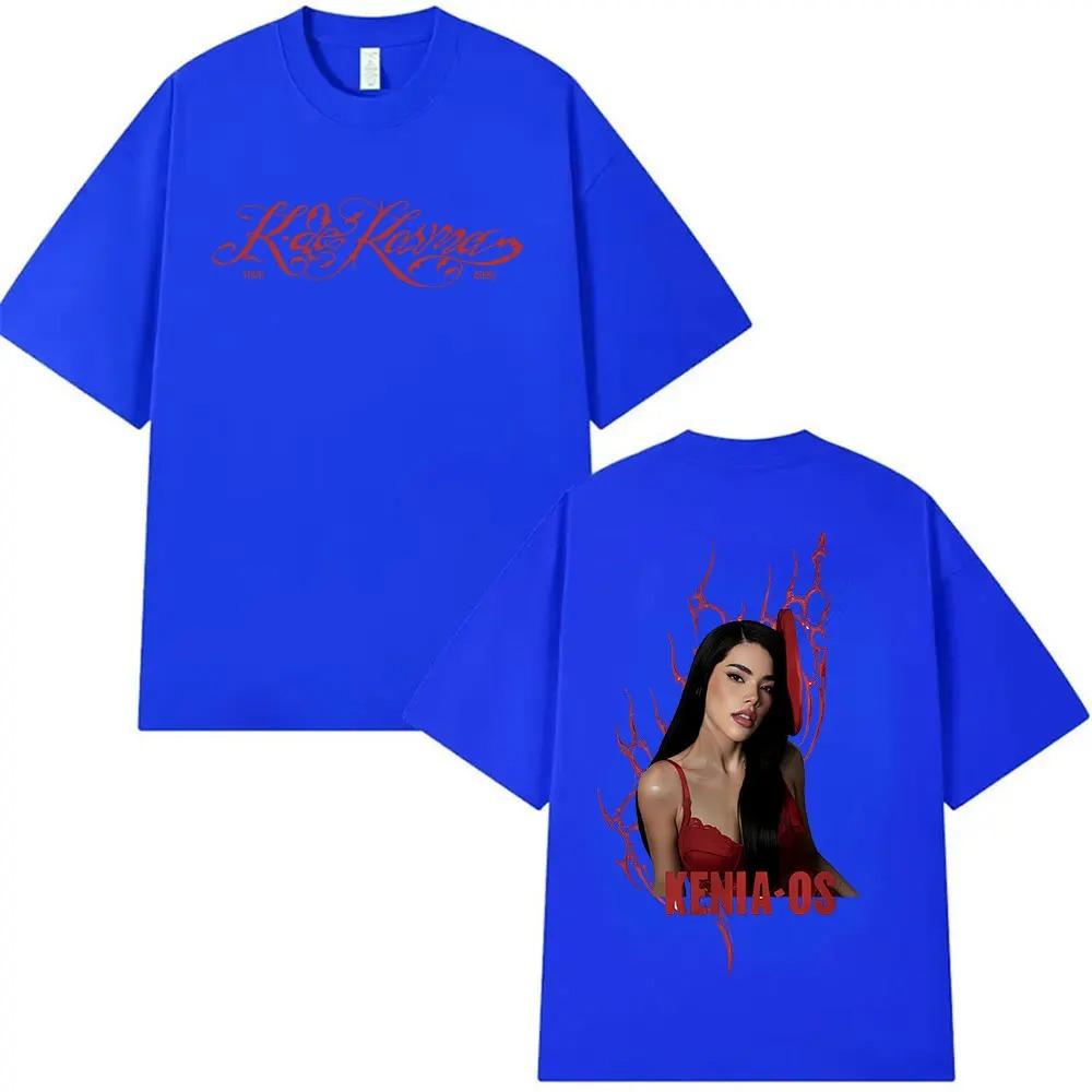 Singer Kenia Os K De Karma Tour 2026 Print T Shirts Men Women Harajuku Vintage Fashion Oversized Cotton T-shirt Loose Streetwear