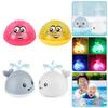 Whale Water Spray Bath Toy With Led Lights For Safe And Fun Bath Time