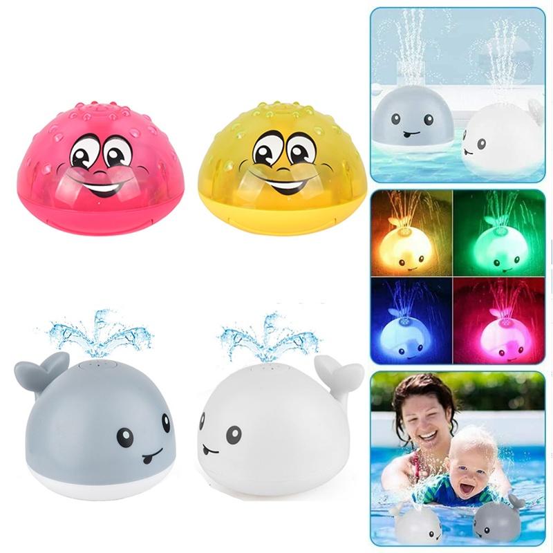 Whale Water Spray Bath Toy With Led Lights For Safe And Fun Bath Time