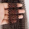Springy Afro Twist Black Synthetic Crochet Hair Marley Twist Curly Braiding Hair Extensions DIY Wigs For Women Ladies