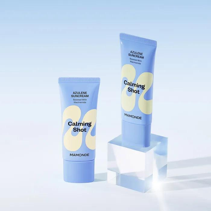 Calming Shot Azulene Sun Cream SPF50+PA++++ Double Plan 35ml x2