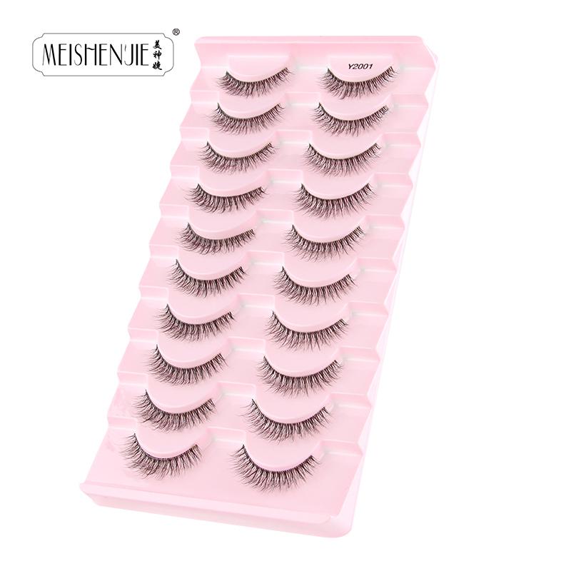 Faux Cils 6/10 Pairs False Eyelashes Natural Long Handmade Fluffy Fake Lashes Extension Makeup Tool 3D Mink Lashes Maquillaje