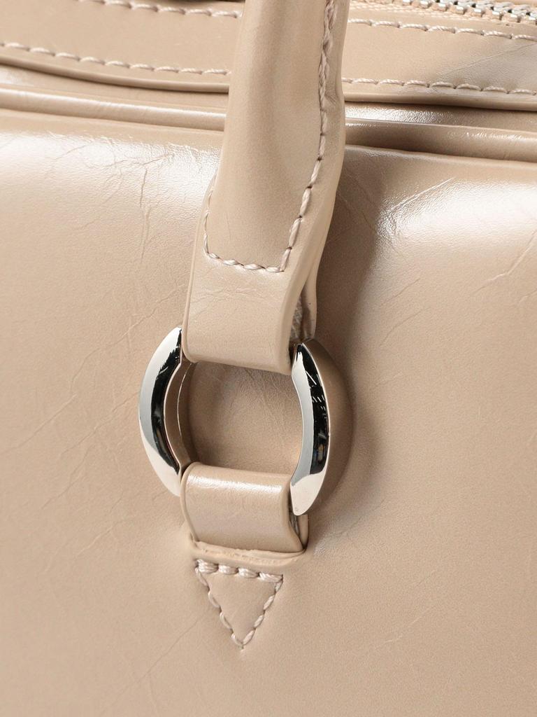 B:MING LIFE STORE by BEAMS Leather Long Handle Boston Bag, Women's, Black, One Size