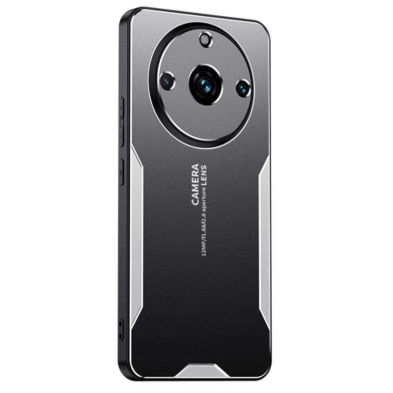 

Для Realme 11 Pro+ 5G Чехол для телефона Алюминиевый сплав+ПК+ТПУ Противоударная крышка Silver