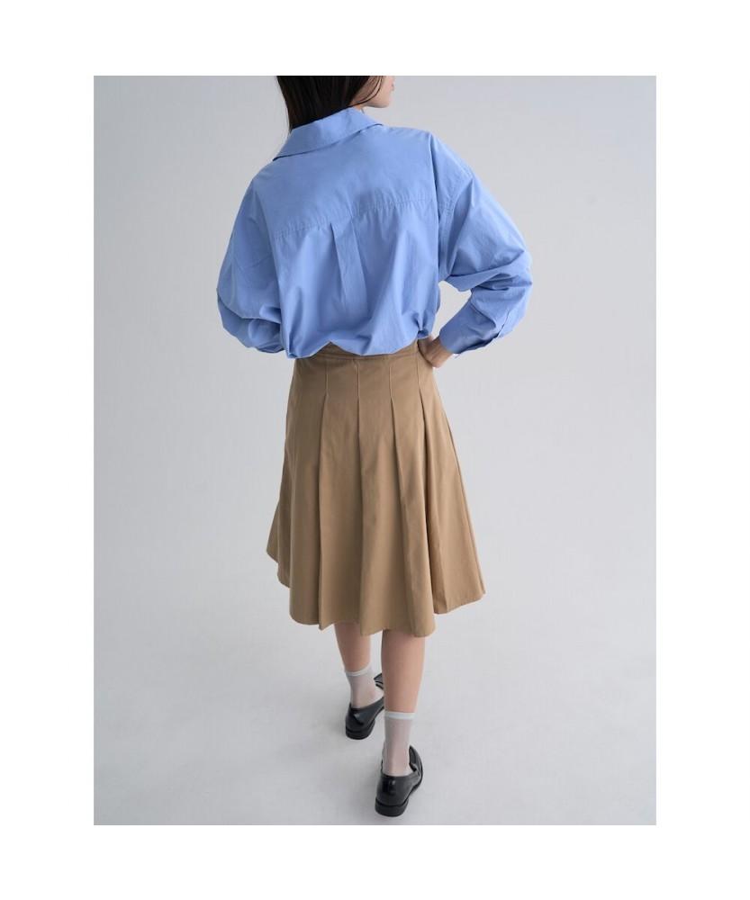 8seconds Pleated Midi Skirt Beige