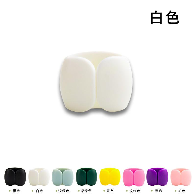 

Data Cable Organizer Headphone Cable Storage Buckle Winding Device Cable Bundling Tool Household Storage Arrangement Accessories білий