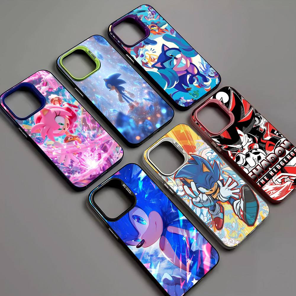 Game S-Sonic Movie Anime Color Phone Case For IPhone 17 16 15 14 13 12 11 Pro Max Plus Pro Shell