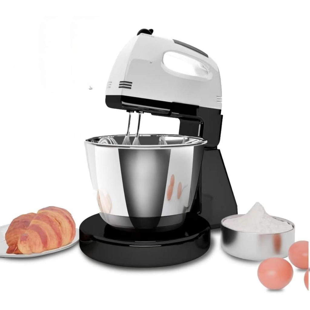 Stand Mixers, 7 Speeds With 3QT Stainless Steel Bowl, Stand and Hand Mixer with Dough Hook, Whisk, Mixing Beater for Baking, Cake, Cookie, Kneading