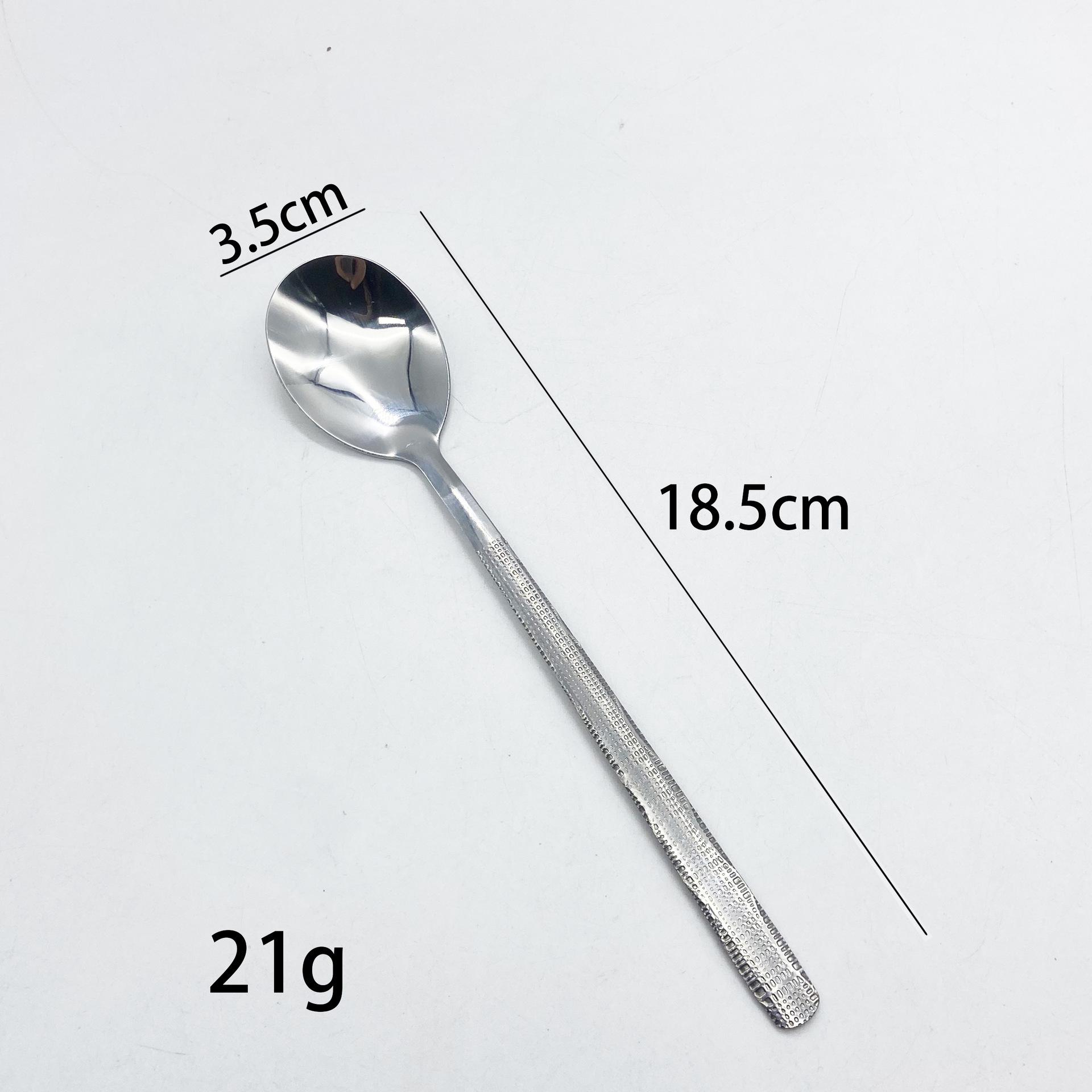 

Корейская кованая десертная ложка из нержавеющей стали с длинной ручкой — идеально подходит для дома или западного ресторана Source Manufacturer - Bulk Discounts