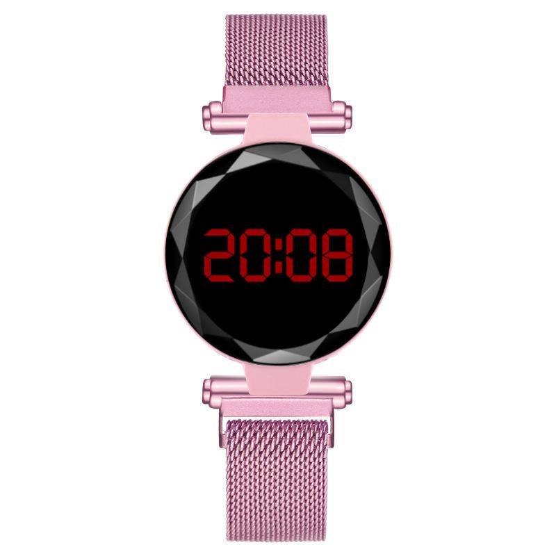 LED Elektronische Uhr Damen Uhr Damen Uhr Magnet Eisen Magnet Faul
