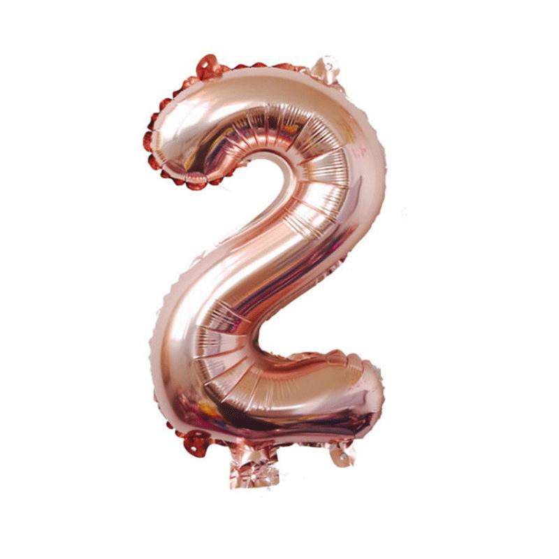 32-Inch Gradient Color Aluminum Foil Number Balloons - US Version