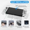 For Nintendo Switch OLED Crystal Clear Case with Stand Game Console Protective Cover Shell