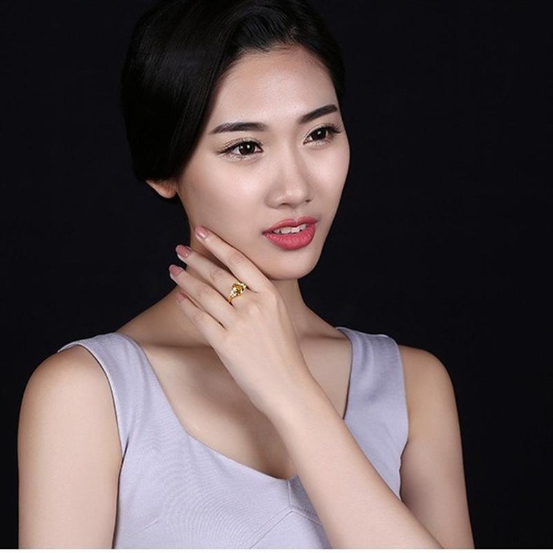 Sace Gems Size Adjustable Bow Inlaid Zircon Ring for Women Ladies Jewelry Wedding Promise Party Gift