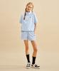 KIRSH Mono Cherry Banding Woven Half Pants [Light Sky]