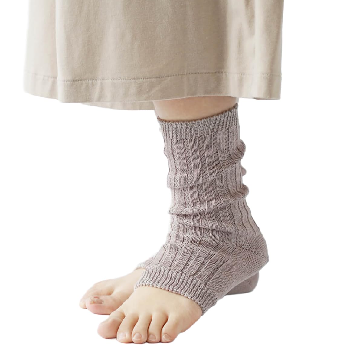

[Kinuyo] Silk Wool Fluffy Socks Silk and Wool Blend Breathable Winter Ankle Length Women s 22.5-24.5cm SO7750 Brown