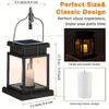 Solar Lanterns, Flickering Flameless Candle LED Lights, Solar Lights Garden Outdoor Hanging Decoration for Table, Patio, Outdoor Party Decoration