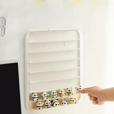 Acrylic Minifigure Showcase Case Blind Box Display Cabinet Transparent Wall Mount Storage Rack for Action Figures