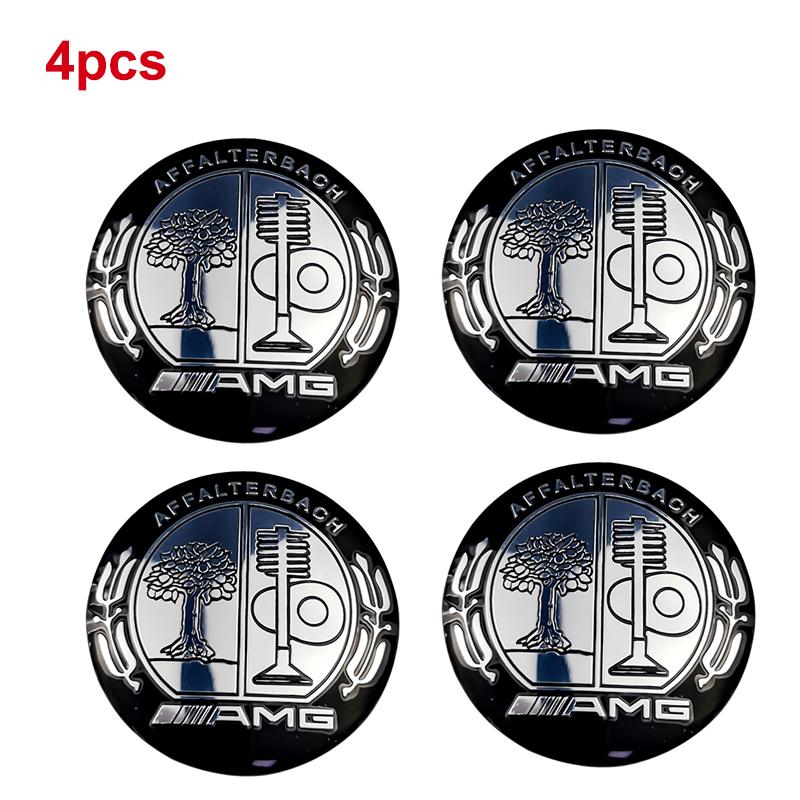 WVQ5   75mm Car Decals Wheel Hub Sticker for Mercedes Benz W176 W166 W163 W203 W204 W205 W210 W212 W221 Auto Rim Center Logo Decoration