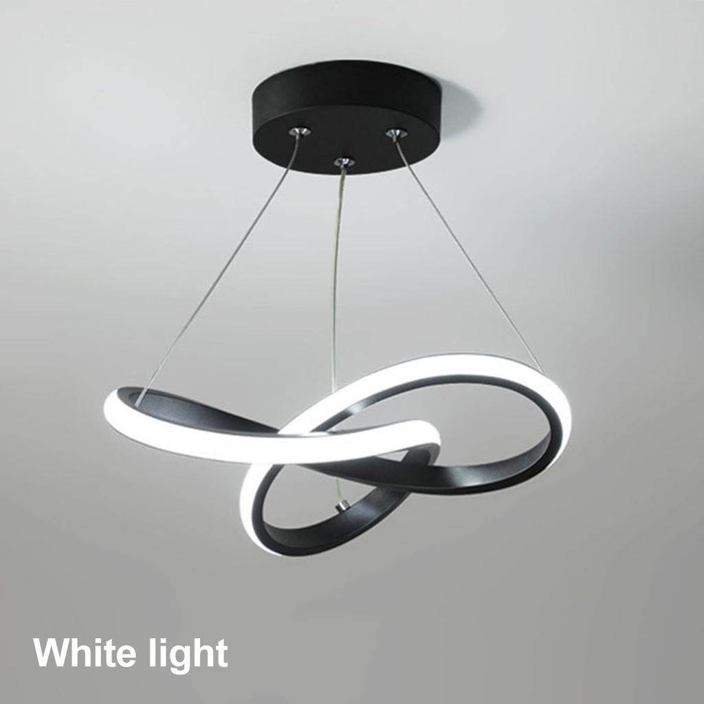 24cm Led Pendant Light Tricolor Nordic Linear Hanging Ceiling Bedroom Staircase Creative Lamp Lighting Black/White Modern Design