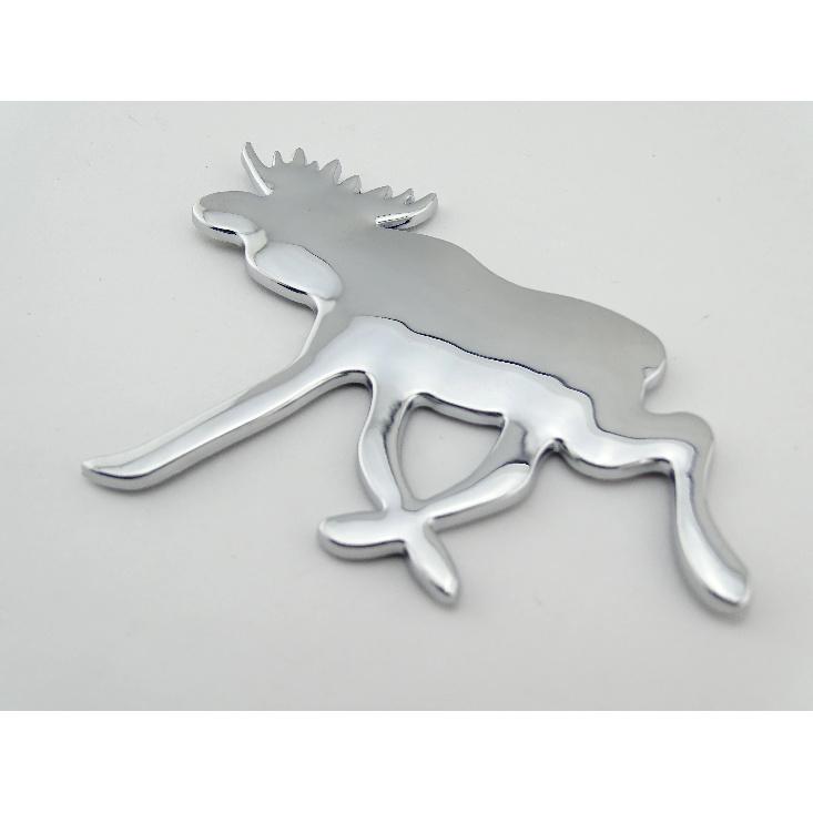 Accessoive voiture arnime car decoration decal 3D moose car stickers and decals elk stickers for car truck Chrome