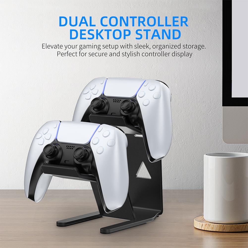 Controller Display Stand Stable Gamepad Controller Stand Dual Game Controller Stand Holder for Switch/PS5/PS4/Xbox