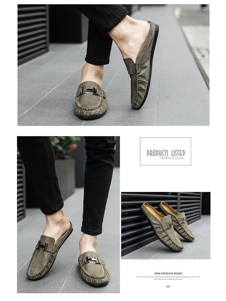 Letní móda Pánské lehké prodyšné nazouvací mokasíny