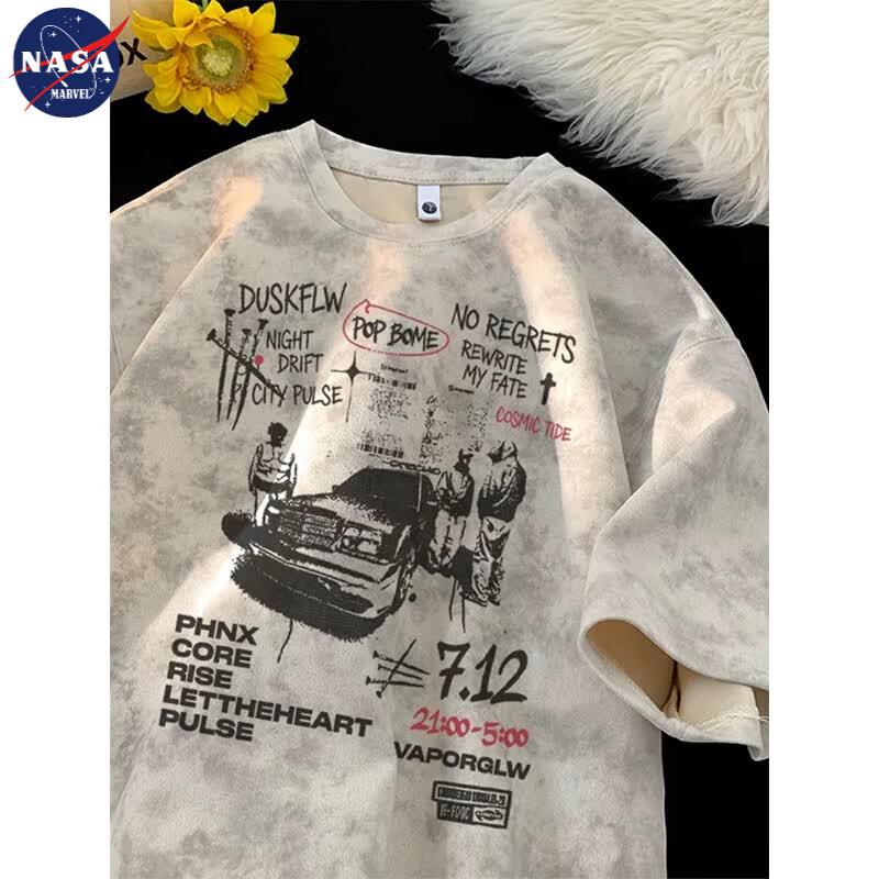 NASA MARVEL Men s Heavyweight Tie-Dye Print T-Shirt 3XL (160-180 lbs)