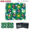 Super Mario Cartoon Full-Color Print Bi-Fold Wallet Anime Student Unisex Short Purse