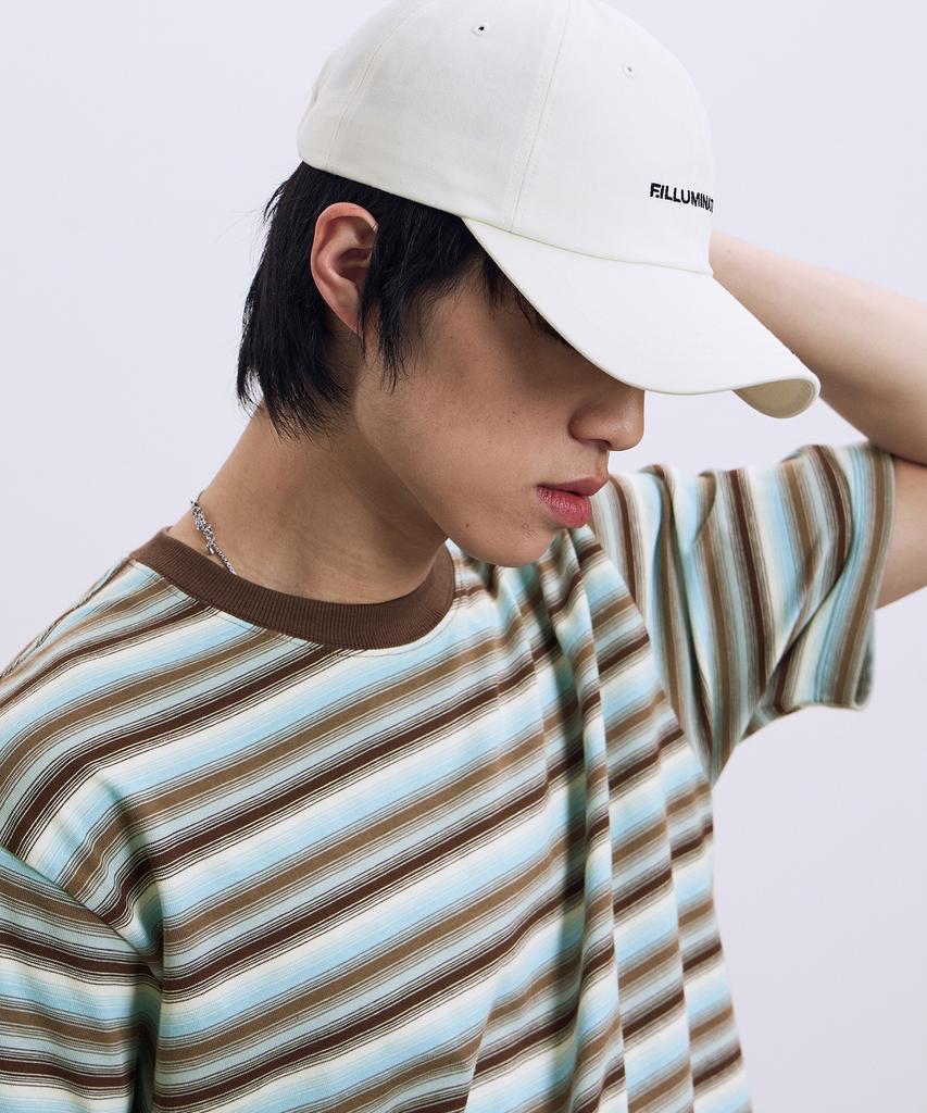 FILLUMINATE Mixed Color Striped T-Shirt - Brown