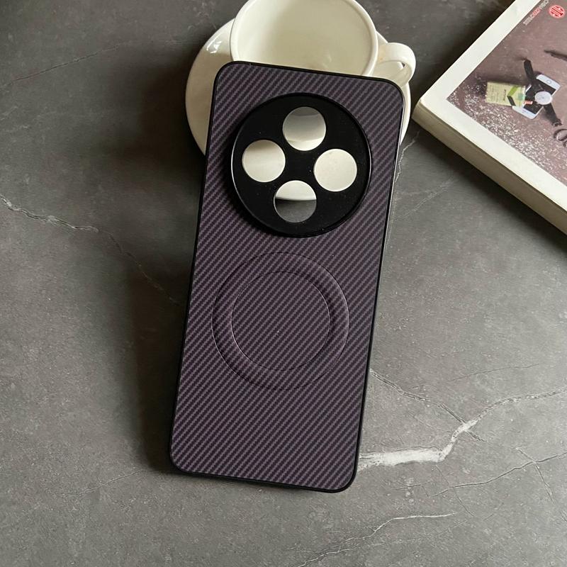 

Magnetic Case for Honor Magic 8 Pro 7 Pro 7 Lite 400 200 Cover PU Leather Carbon Fiber Texture Mag-safe Full Camera Shell Fundas for Honor Magic8 Pro фиолетовый