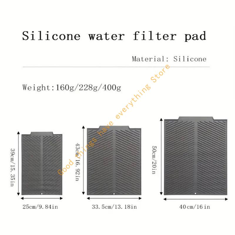 55KF Heat Resistant Silicone Sink Mat for Draining Fruits and Vegetables Drying Pad