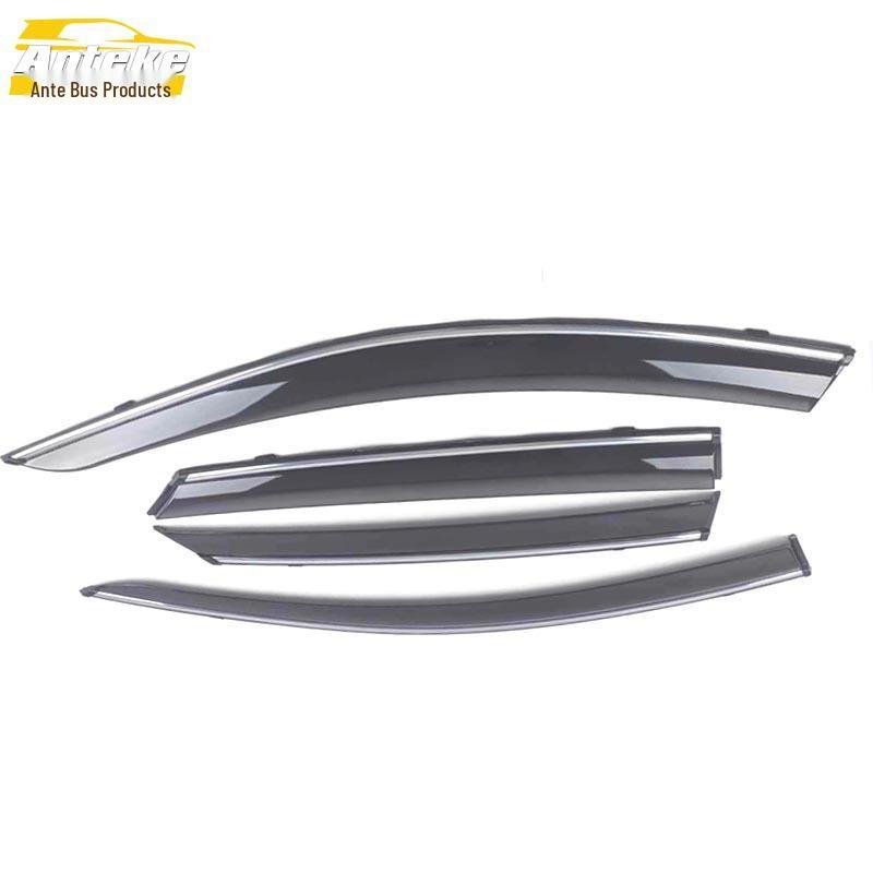 Lynk&Co 03 Rain Guards & Sun Visors with Bright Strips - Trim Exterior Car Accessories for 17 Models